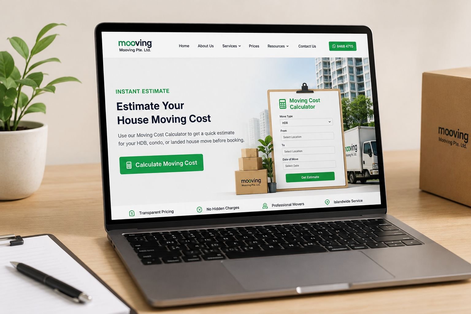 Moving Cost Calculator